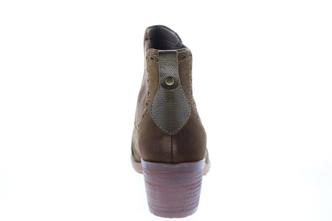 Earth Inc. Denali Aspect Suede Womens Brown Suede Slip On Chelsea Boots