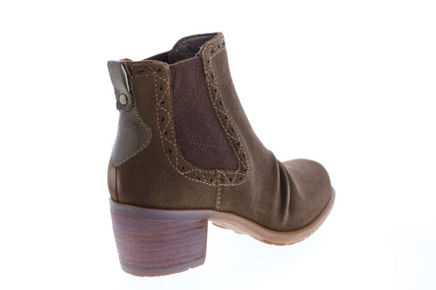 Earth Inc. Denali Aspect Suede Womens Brown Suede Slip On Chelsea Boots