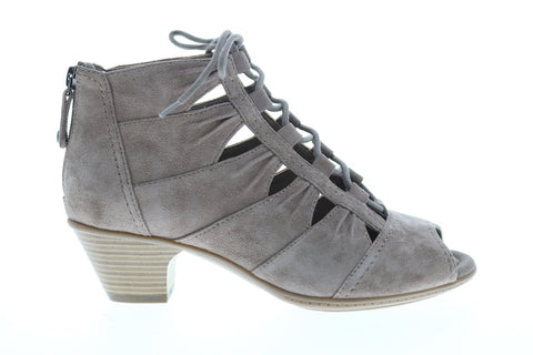 Earth Inc. Aurora Suede Womens Gray Zipper Ankle & Booties Boots