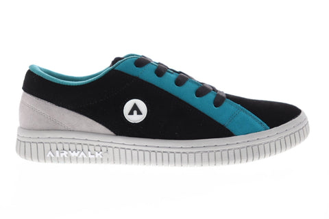 Airwalk The One Suede Tri Mens Black Suede Athletic Lace Up Skate Shoes