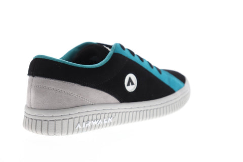 Airwalk The One Suede Tri Mens Black Suede Athletic Lace Up Skate Shoes