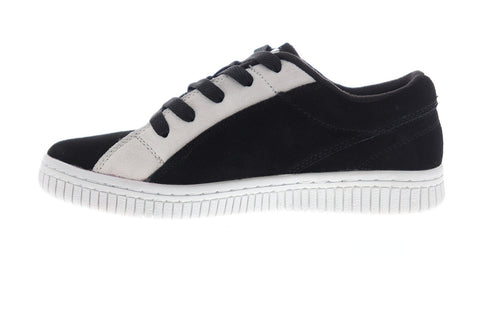 Airwalk Random AW19861 Womens Black Suede Athletic Lace Up Skate Shoes  