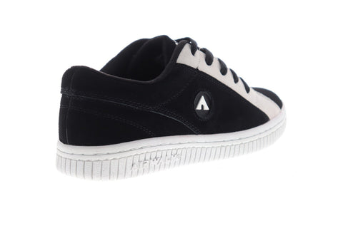 Airwalk Random AW19861 Womens Black Suede Athletic Lace Up Skate Shoes  