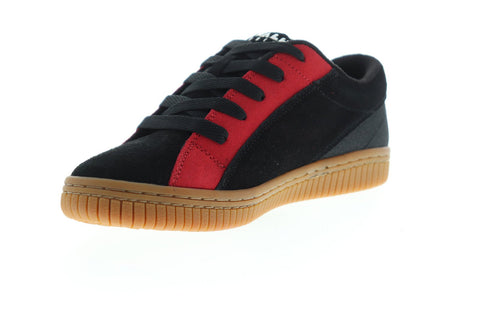 Airwalk The One AW2017A Womens Black Suede Athletic Lace Up Skate Shoes  