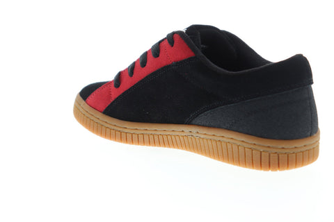Airwalk The One AW2017A Womens Black Suede Athletic Lace Up Skate Shoes  