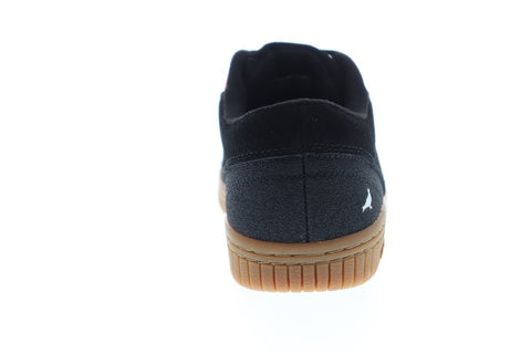 Airwalk The One AW2017A Womens Black Suede Athletic Lace Up Skate Shoes  