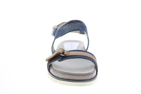 Earthies Argo Sandal ARGO-MBL Womens Blue Leather Strap Sport Sandals Shoes