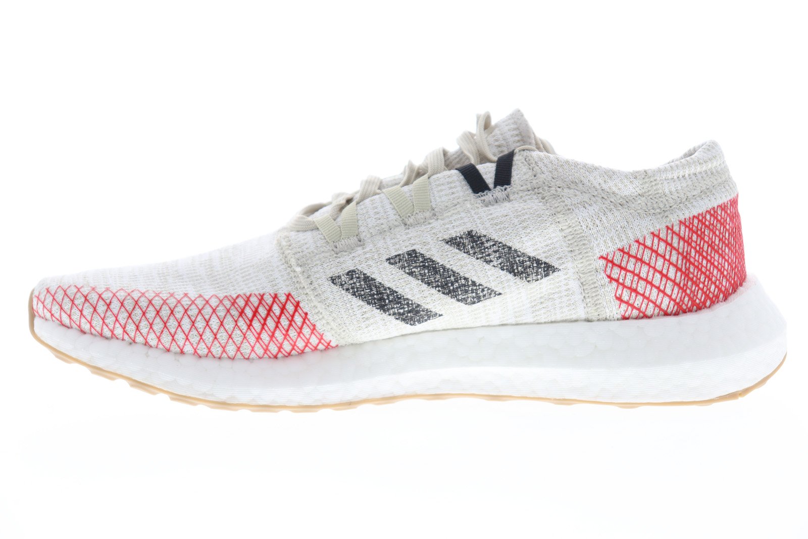 Adidas Pureboost Go B37805 Mens Gray Canvas Low Top Athletic Running S