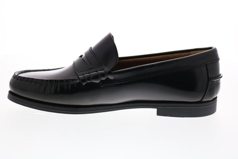 Sebago Plaza II B616100 Mens Black Leather Slip On Penny Loafers Shoes