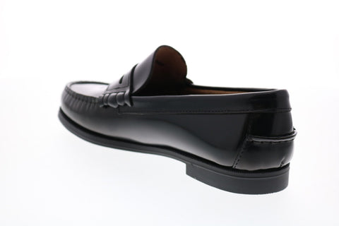 Sebago Plaza II B616100 Mens Black Leather Slip On Penny Loafers Shoes