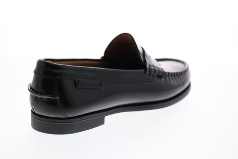 Sebago Plaza II B616100 Mens Black Leather Slip On Penny Loafers Shoes