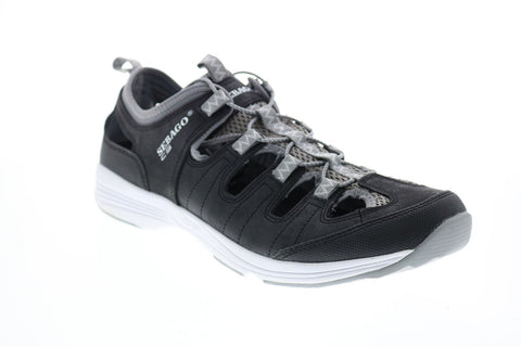 Sebago Cyphon Fisherman B821000 Mens Black Nubuck Lifestyle Sneakers Shoes