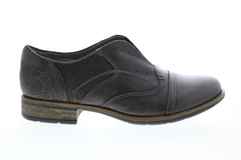 Earth Inc. Avani 2 Banyan Womens Brown Leather Slip On Oxford Flats Shoes