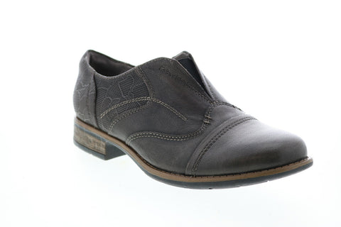 Earth Inc. Avani 2 Banyan Womens Brown Leather Slip On Oxford Flats Shoes