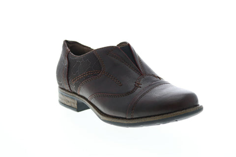 Earth Inc. Avani 2 Banyan Womens Brown Leather Slip On Oxford Flats Shoes