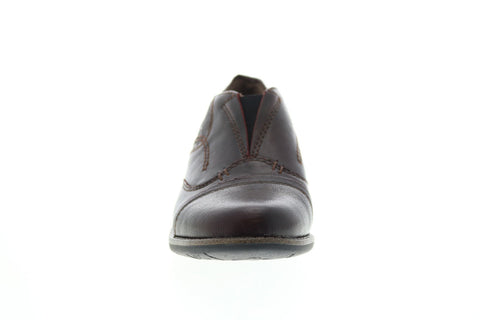 Earth Inc. Avani 2 Banyan Womens Brown Leather Slip On Oxford Flats Shoes