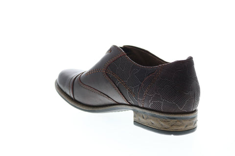 Earth Inc. Avani 2 Banyan Womens Brown Leather Slip On Oxford Flats Shoes