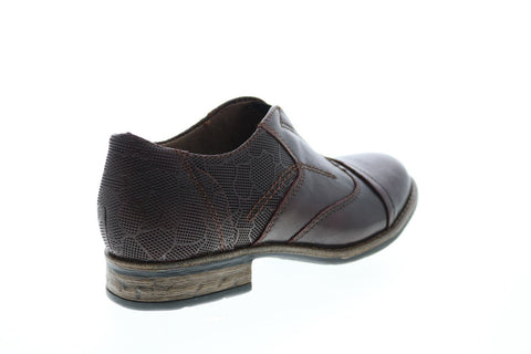 Earth Inc. Avani 2 Banyan Womens Brown Leather Slip On Oxford Flats Shoes