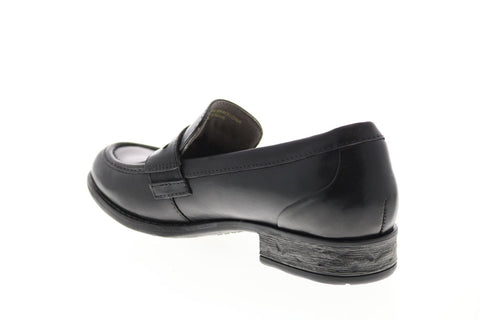 Earth Avani 2 Barcelona Womens Black Leather Slip On Loafer Flats Shoes