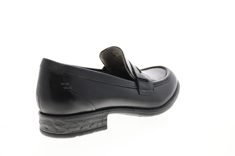 Earth Avani 2 Barcelona Womens Black Leather Slip On Loafer Flats Shoes