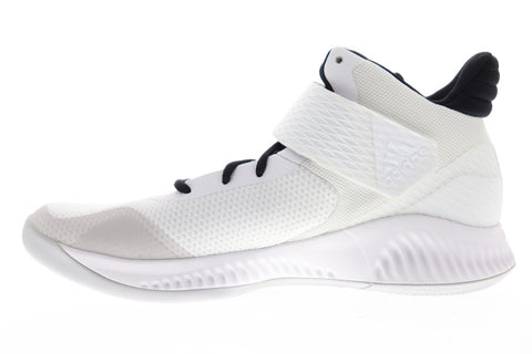 Adidas Explosive Bounce 2018 Mens White Textile Athletic Basketball Shoes