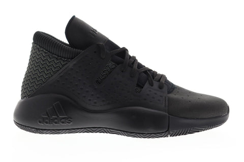 Adidas Pro Vision Mens Black Textile & Synthetic Athletic Basketball Shoes