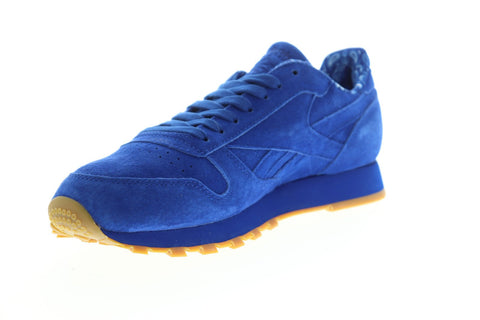 Reebok Leather TDC BD3233 Mens Blue Suede Sneakers S Shoes
