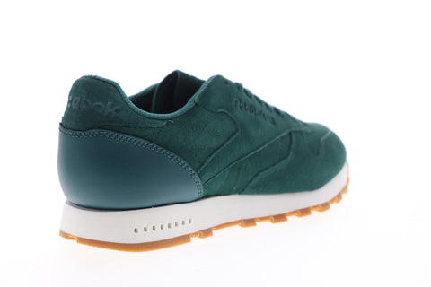 Reebok Classic Leather SG BD6014 Mens Green Suede Low Top Sneakers Shoes