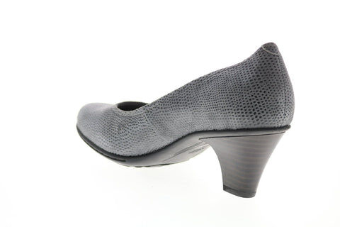 Earth Inc. Bijou Suede Womens Gray Slip On Pumps Heels Shoes