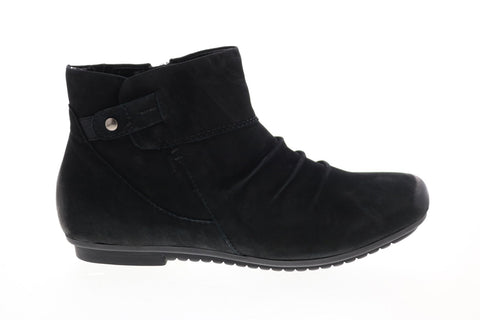 Earth Inc. Bliss Womens Black Leather Zipper Ankle & Booties Boots