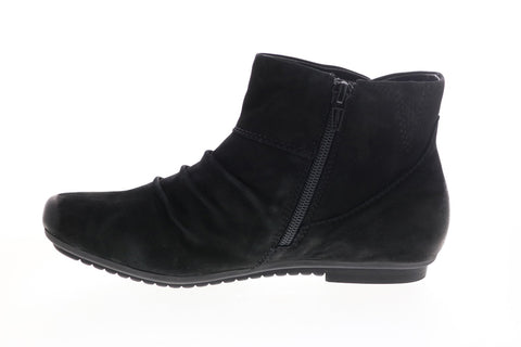 Earth Inc. Bliss Womens Black Leather Zipper Ankle & Booties Boots