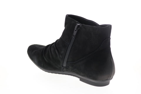 Earth Inc. Bliss Womens Black Leather Zipper Ankle & Booties Boots