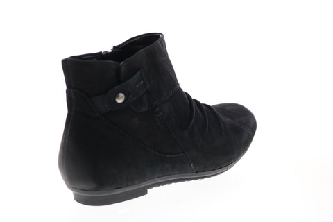 Earth Inc. Bliss Womens Black Leather Zipper Ankle & Booties Boots