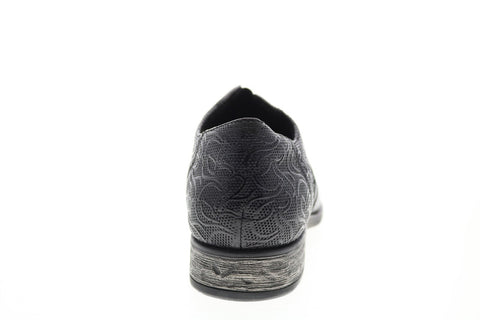 Earth Inc. Blythe Slip On Cap Toe Womens Black Leather Oxford Flats Shoes