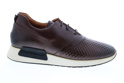 Bruno Magli Dito BM600155 Mens Brown Lace Up Designer Sneakers Shoes