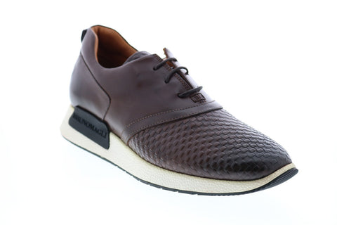 Bruno Magli Dito BM600155 Mens Brown Lace Up Designer Sneakers Shoes