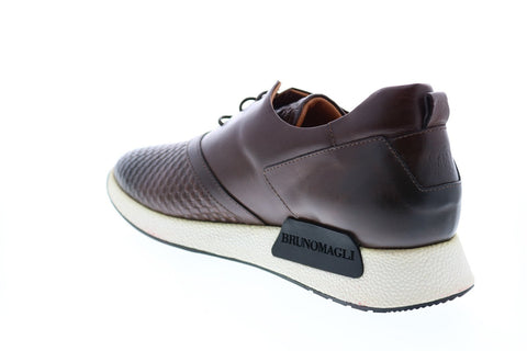 Bruno Magli Dito BM600155 Mens Brown Lace Up Designer Sneakers Shoes