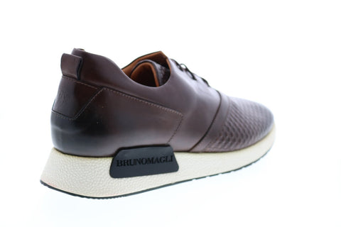 Bruno Magli Dito BM600155 Mens Brown Lace Up Designer Sneakers Shoes