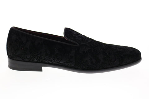Bruno Magli Picasso BM600213 Mens Black Canvas Slip On Loafers & Slip Ons Casual Shoes