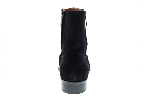 Bruno Magli Risoli BM600219 Mens Black Suede Zipper Boots Dress Shoes