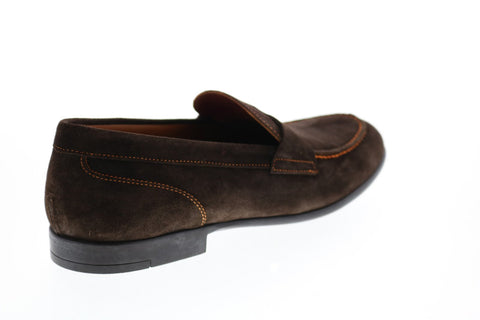 Bruno Magli Silas BM600231 Mens Brown Suede Slip On Loafers & Slip Ons Penny Shoes