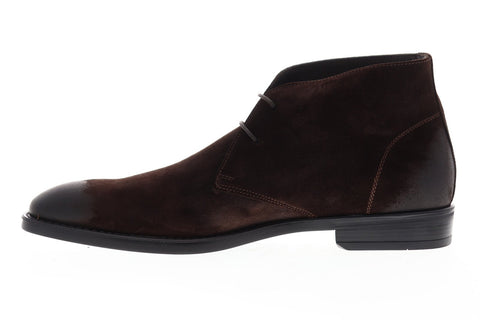 Bruno Magli Lincoln BM600251 Mens Brown Suede Lace Up Chukkas Boots Shoes