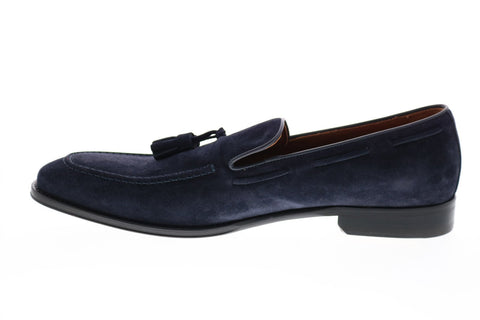 Bruno Magli Fabiolo BM600337 Mens Blue Tasseled Loafers & Slip Ons Shoes