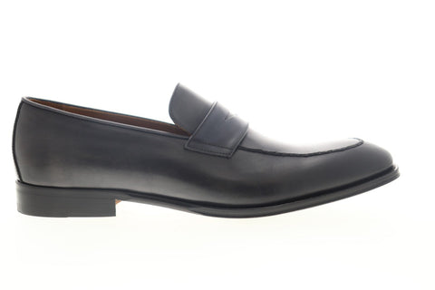 Bruno Magli Fanetta BM600339 Mens Gray Leather Dress Slip On Loafers Shoes