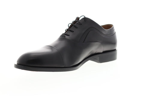 Bruno Magli Sassiolo BM600379 Mens Black Leather Dress Lace Up Oxfords Shoes