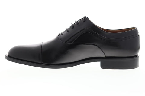 Bruno Magli Sassiolo BM600379 Mens Black Leather Dress Lace Up Oxfords Shoes