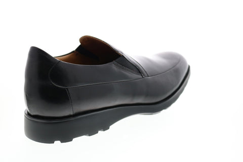 Bruno Magli Vegas BM600395 Mens Black Leather Slip On Loafers & Slip Ons Casual Shoes