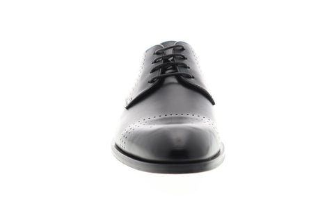 Bruno Magli Lugano BM600427 Mens Black Leather Dress Lace Up Oxfords Shoes