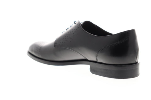 Bruno Magli Lugano BM600427 Mens Black Leather Dress Lace Up Oxfords Shoes