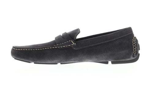 Bruno Magli Napoli BM600432 Mens Gray Suede Casual Slip On Loafers Shoes